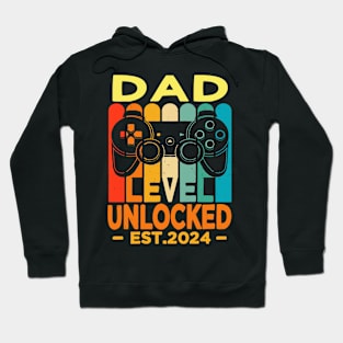 dad level unlocked est 2024 Hoodie